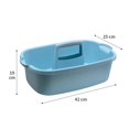 thumbnail image 4 of Caddy Storage Organizer Tote Con Asa Cesta De Baño De Gran Capacidad Para Dormitorio Azul Sunnimix Bolso para carrito de ducha, 4 of 8