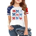 thumbnail image 2 of Evdexr 250th Anniversary Shirts for Kids Crew Neck Short Sleeve Independence Day Shirt Usa Star Stripes Red White and Blue Vintage Independence Tops Multicolor 150, 2 of 6