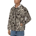thumbnail image 3 of Honeii Leopard And Zebra1 Print Hoodies for Men, Pullover & Full Zip, Breathable Zip up Hoodie, Sweatshirt-Medium, 3 of 5