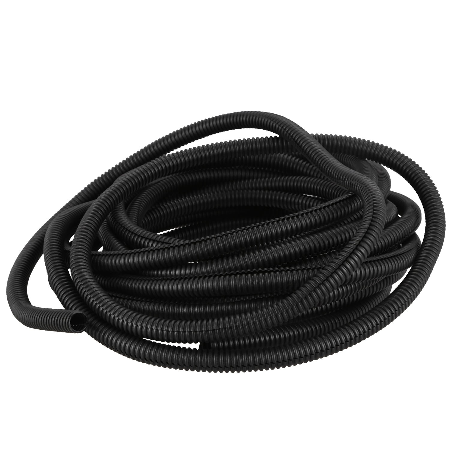 MediaRange Cable Management Hose - 20mm Diameter, 2.5m Length, Black (with Tool)