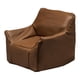 thumbnail image 1 of Modelo de sofá individual en miniatura, mini sillón de lectura, accesorios de bricolaje, accesorios de fotos marrón, 1 of 9