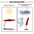 thumbnail image 5 of Mondawe 10ft Heavy Duty Solar Patio Umbrella with Cross Base, 360° Rotation, 24 LED Lights, Outdoor Hanging Offset Cantilever Market Sun Shade Umbrella, Red, 5 of 8
