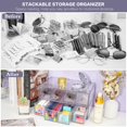 thumbnail image 3 of Desk Organizer with 12 Drawers, FODIENS 3 Packs Stackable Desktop Storage Box with Removable Drawer, Clear Sunglasses Organizer Display Case, 3 of 7