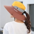 thumbnail image 2 of Womens Summer Sun Hat Wide Brim Outdoor UV Protection Hat Foldable Ponytail Bucket Cap for Beach Fishing Hiking, 2 of 5