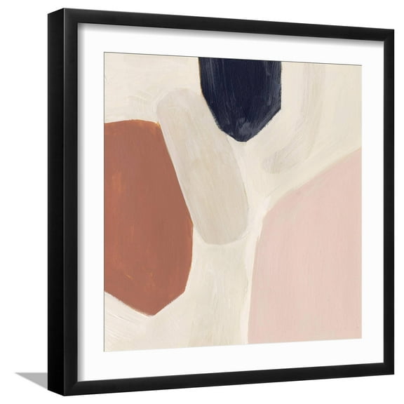 Art.com Terracotta Sonata I Art Print by Victoria Borges, Black Frame Wall Art, 21" x 21"