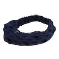 thumbnail image 5 of Unique Bargains 1 Pc Headband Polka Dot Lace Wide Hairband for Women Navy Blue, 5 of 5