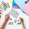 thumbnail image 2 of 1sheet Easter Gnome Clear Stamps Easter Egg Silicone Stamps Truck Rubber Transparent Seal Stamps, 2 of 8