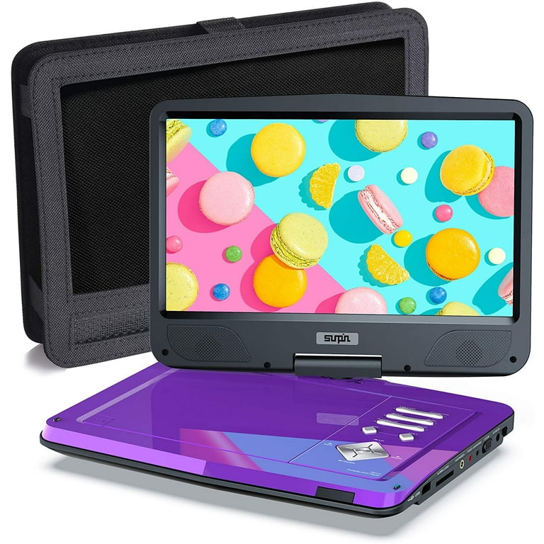 14.9 Portable DVD Player with 12.5 Large HD Swivel Screen,Exclusive  Button Design,Car Headrest Mount Provided,High Volume Speaker,Support  CD/DVD/SD