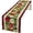 Xmas-3, variant on Modern Japanese Bamboo Table Runner 13x36in, Black Gold Chinese Table Runners for Kitchen & Dining