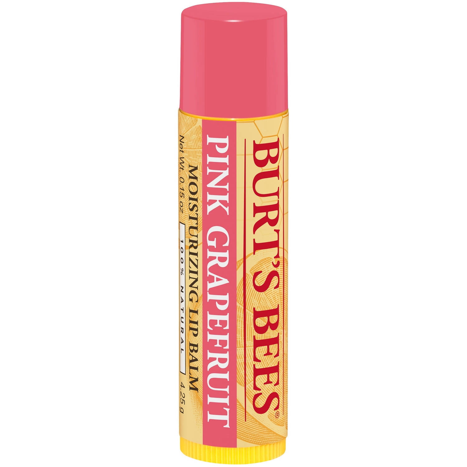Burt's Bees Refreshing Lip Balm, Pink Grapefruit, 0.15 Oz. Walmart