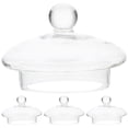 thumbnail image 1 of MasteelfCA 4Pcs Glass Tea Infuser Lids Household Teapot Covers Transparent Tea Kettle Covers Home Accessory, 1 of 7