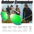 thumbnail image 6 of Joopin Lightweight Polarized Lens UV Blocking Unisex Classic Driving Sunglasses, Gold Mirrored Green, 6 of 7