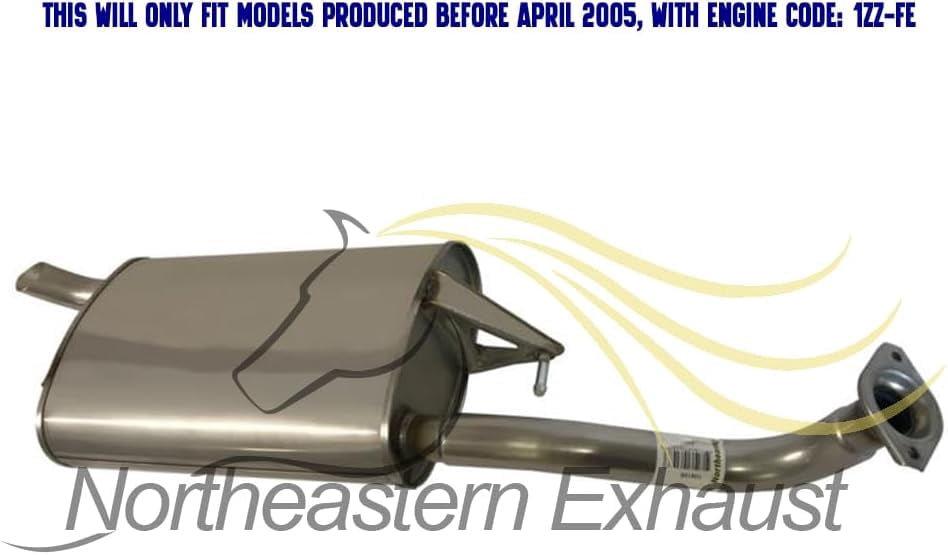 Stainless Steel Exhaust Muffler Fits  2003-2005 Toyota Corolla 1.8L – Direct Fit