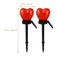 thumbnail image 2 of 2 Pcs Solar Lights Heart Solar Stake Lights Outdoor Patio Decorative Lights, 2 of 4