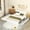 White-Trundle&Drawers, variant on EUROCO Wood Twin Size Platform Bed with Drawers for Kids Teens Adults, Solid Wood Bed for Bedroom, White