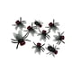 thumbnail image 1 of Decoración de Halloween 20 piezas de arañas negras de plástico para Halloween, juguetes de broma, decoración realista, 1 of 1