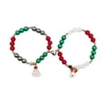thumbnail image 2 of Salud y Belleza, Cuidado Personal, Productos para el Cuidado de la Salud, Productos para la Salud, Regalo de Navidad y San Valentín Pulsera Elástica con Cuentas y Letras Rotas, detergente detergente, 2 of 3