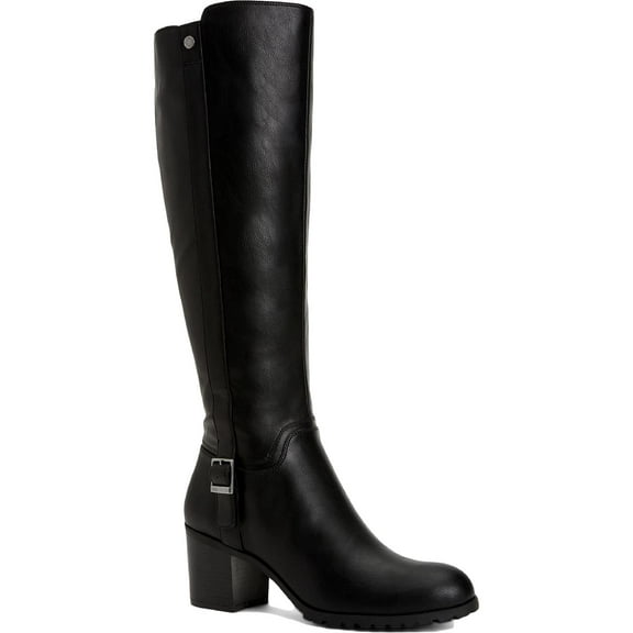 Style & Co. Womens Aeronn Faux Leather Knee-High Boots Black 12 Medium (B,M)