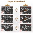 thumbnail image 2 of Funny Abstract Cartoon Coffee Mat Set of 2 12x19 Inch Red Dish Drying Mats for Kitchen Bar Accessories Coffee Maker Espresso Machine Dish Rack Hide Stain Rubber Backed, 2 of 6