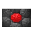 thumbnail image 2 of CADecor Red Black Umbrella Plush Bathroom Decor Rug Mat , Doormat 30x18 inches, 2 of 2