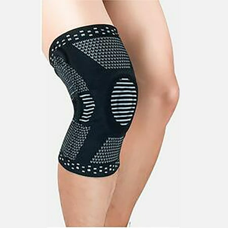 

Running Squat Basketball Outdoor Protective Knitted Leg Cover Knee Pads Gray sports protection sports suits protective equipment