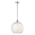 thumbnail image 3 of Innovations Lighting - White Mouchette - 1 Light Stem Hung Pendant In Modern, 3 of 7