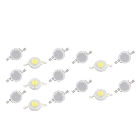 15 Pcs DC 3-6V 1W Warm White SMD Lamp Bead 475-525LM 3000K
