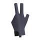 thumbnail image 1 of Guante de billar de 3 dedos, accesorio profesional para snooker, antideslizante y resistente al desgaste. Gray Negro izquierdo L, 1 of 9
