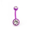 thumbnail image 3 of Belly Button Ring 14g Flexi Shaft with Two Cubic Zirconia Gems, 3 of 26