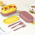 thumbnail image 4 of Drppepioner Double-Layer Lunch Box Leakproof Food Container Bpa-Free Microwave-Safe Meal Prep Storage with Compartments, 4 of 6