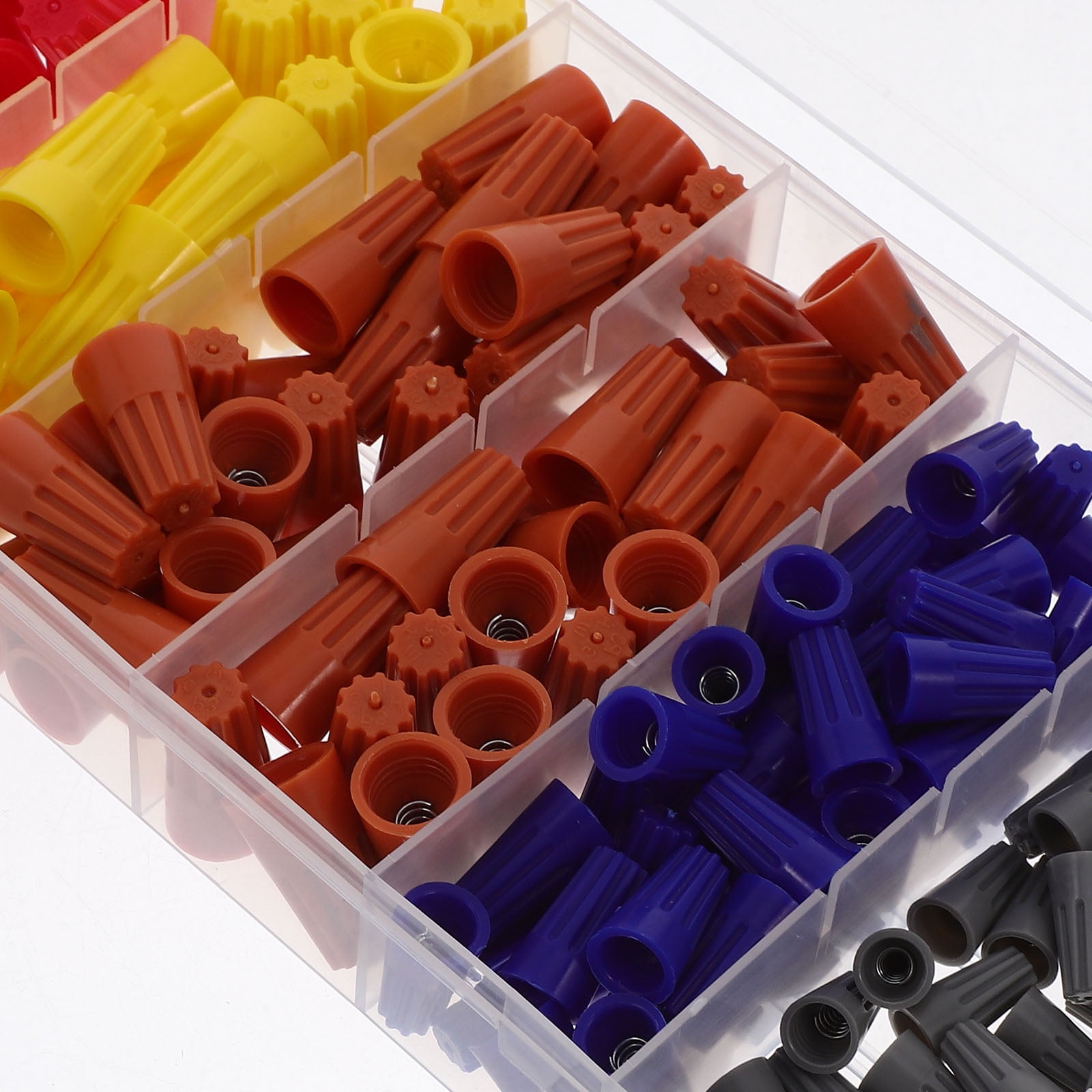 FOMIYES Assorted Wire Caps, Plastic Crimping Tool, Portable, for Electrical Equipment, Quick and Reliable