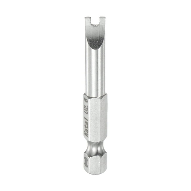 Unique Bargains 2.6mm Magnetic Spanner U Type Screwdriver Bit 1/4' Hex Shank 2' Length Screw Driver