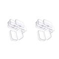 thumbnail image 4 of Cateissary Caja de almacenamiento de 6 uds., contenedor rectangular de plástico transparente, herramientas multifuncionales, organizador de 2piezas, 4 of 6