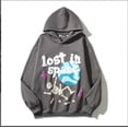 thumbnail image 2 of Sudadera con capucha con estampado de planetas para niña y niño de los años 90, jersey de algodón con espacio perdido fuera de la vista, sudadera gótica Y2k para pareja, sudadera con capucha gótica el, 2 of 4