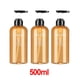 thumbnail image 5 of Botella de plástico con bomba de loción, botella vacía con bomba de jabón de 300/500ml, loción líquida rellenable de 500ml, botellas vacías de gran ca Amarillo-500ml, 5 of 5