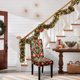 thumbnail image 5 of Fundas para sillas navideñas con luces y pelotas - Fundas de cuadros festivos para sillas de comedor, decoración navideña roja y verde, 5 of 6