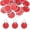 Red, variant on 1.2 Inch Metal Rim Key Tags 25 Pack Blank Round Paper Tags Bulk Writable Keychain Identifiers with Split Rings for Car Door Drawer Key Luggage Pet, Blue