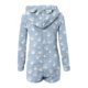 thumbnail image 4 of Mono cálido con capucha y orejas para mujer, estampado de manga larga, pantalones cortos, mono corto con cremallera, bolsillo, ropa de dormir, ropa de casa, tops de poliéster para mujer, 4 of 5