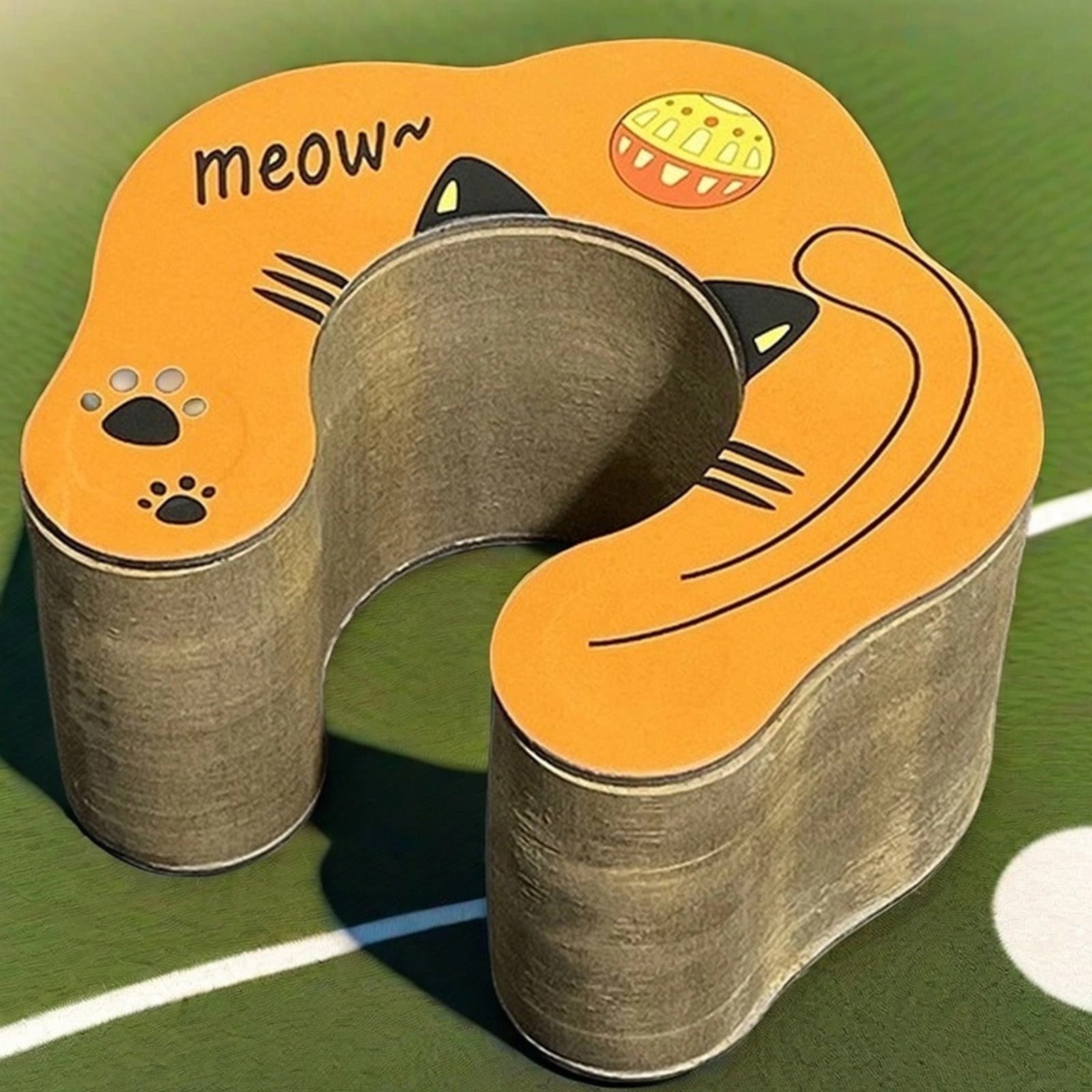 JilgTeok 4 Packs Magic Organ Cat Scratching Board Foldable Cats Scratch Board Toy with Ball Foldable Accordion Cats Toy Recyclable and Durable for Grinding Claw Reversible