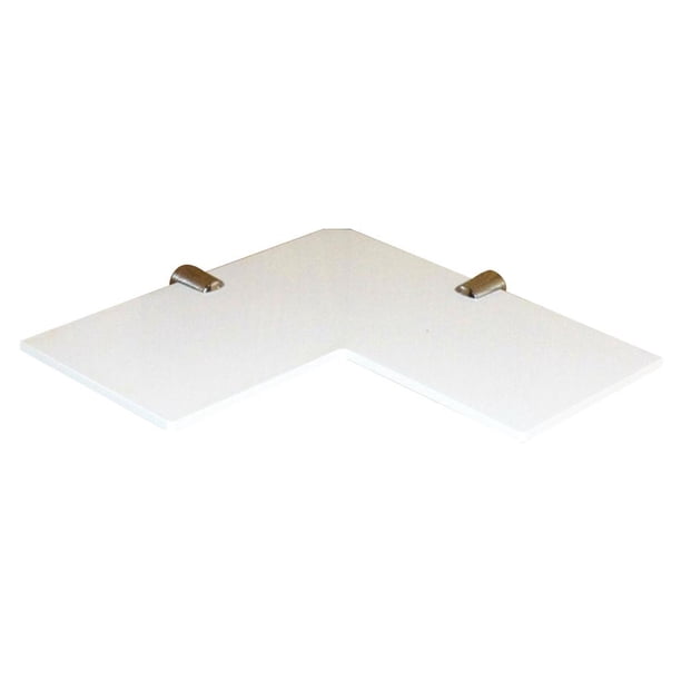 Estantes De Pared De Esquina De Seguridad Acrílicos Estantes Flotantes Dormitorio Bao Blanco Sunnimix cuarto de baño del estante de la esquina