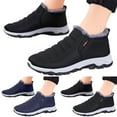 thumbnail image 5 of Fashion Men Shoes Fashion Winter Men Snow Boots Flat Bottom Non Waterproof Solid Color Plush Warm And Comfortable, 5 of 7