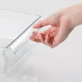 thumbnail image 2 of iDesign Linus Clear BPA-Free Plastic Fridge and Freezer Storage Organizer Bin with Handle for Kitchen, Pantry, Office, Bathroom, 8" x 11.5" x 3.5", 2 of 5
