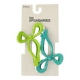 thumbnail image 2 of No Boundaries Plastic Bow Hair Claw Clip Set, 2-Piece, Women's, 2 of 3