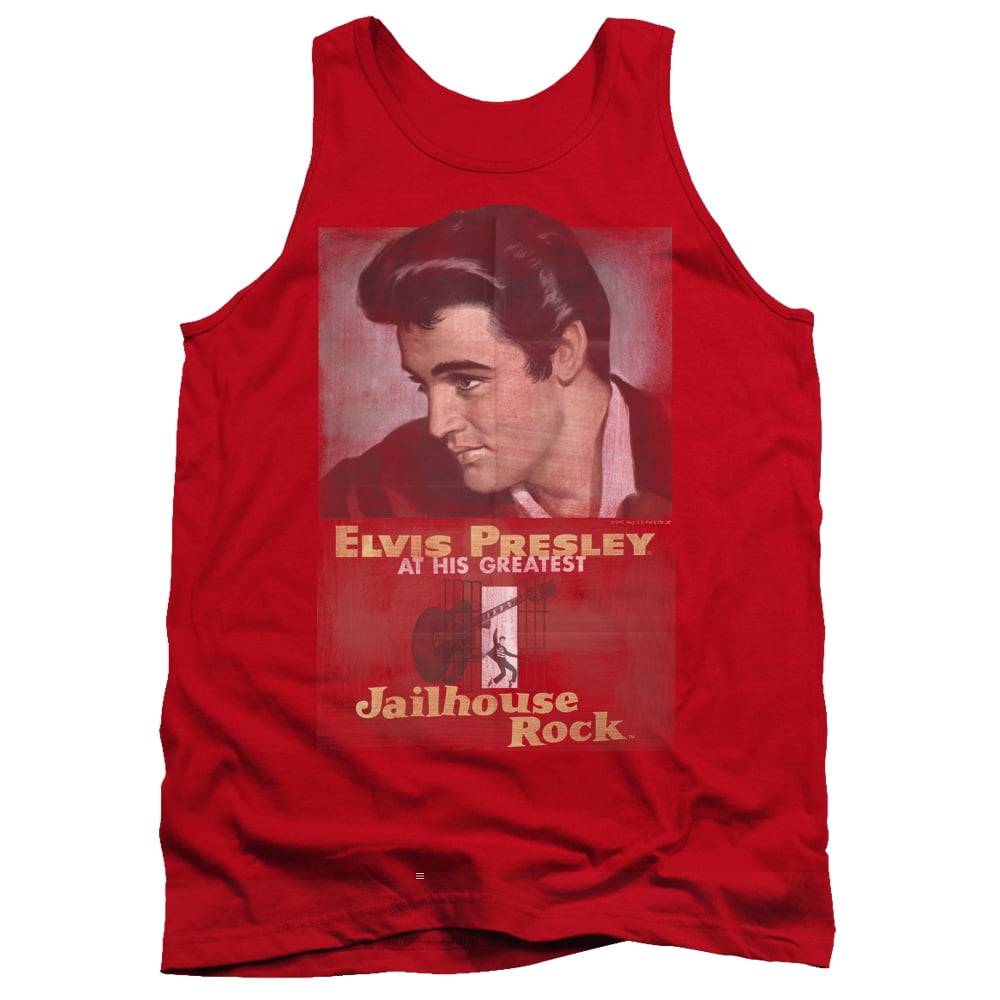 Elvis Presley ON TOUR POSTER Licensed Adult Tank Top All Sizes