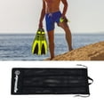 thumbnail image 1 of Bolsa de buceo de bolsas de aletas de snorkel con correa para el hombro para la playa de surf de deportes acuáticos negro, 1 of 8