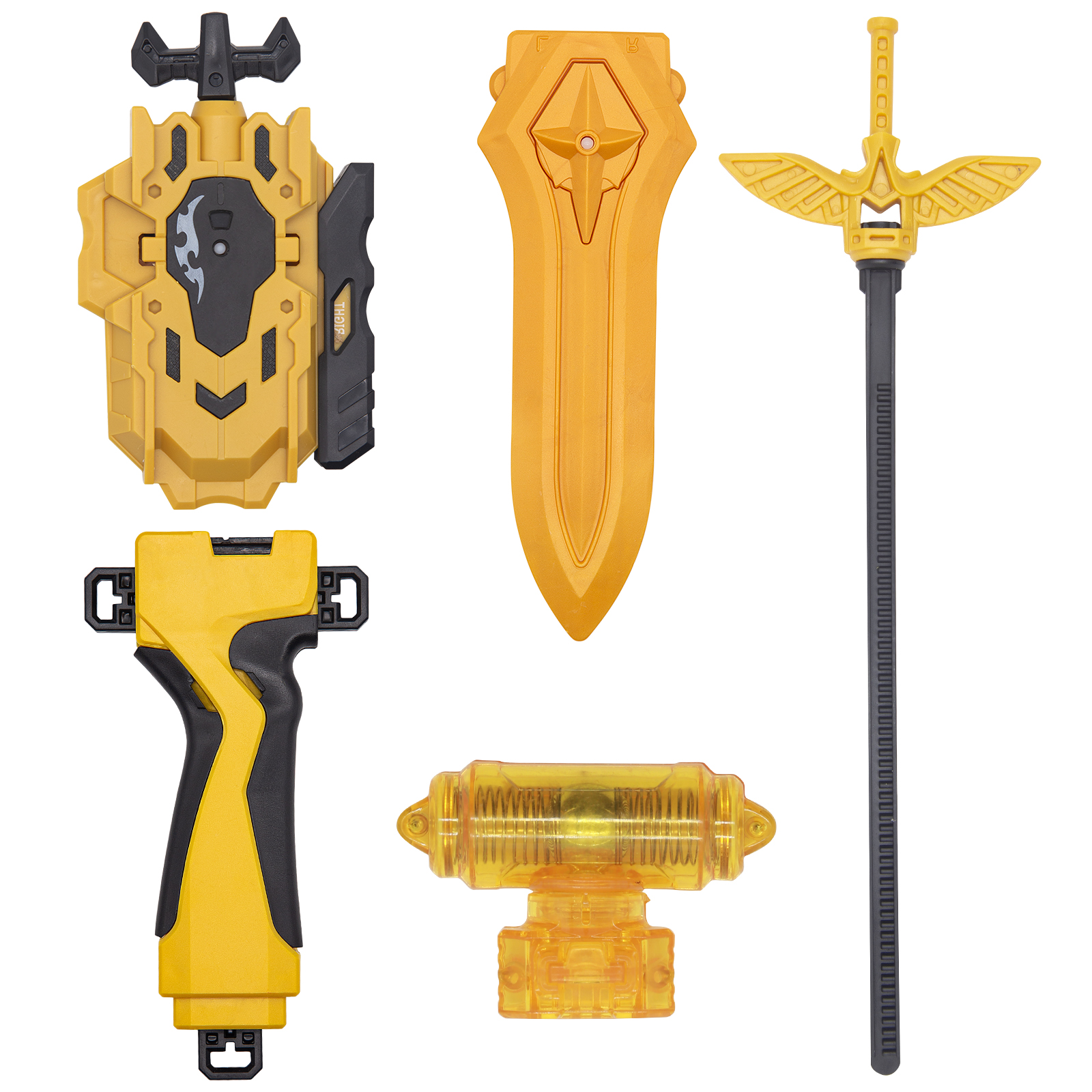 Set 2 Pièces Toupie Battle Spinner BX Launcher - Toupie Compétition Pour Enfants 8 Ans Et Plus, Avec Lanceur Et Pièces Interchangeables