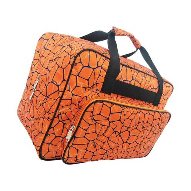 Langgg Multi-Function Sewing Machine Storage Bag Crafts Accessories Tools Holder Travel Storage Pocket Dust Cover Handbag Holder Orange