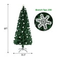 thumbnail image 4 of 6ft Pre-Lit Fiber Optic Christmas Tree - 230 Branches Xmas Tree, Multi-Color Lights, Easy Assembly, Indoor Holiday Decorations, 4 of 6