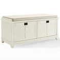 thumbnail image 1 of Crosley Adler Dual Drop Door Storage Entryway Bench in White, 1 of 11