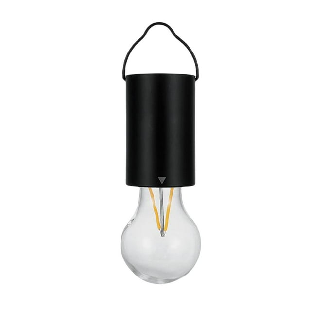 Lanterne de Camping IP4 Étanche Ampoules de Tente pour Patio Randonnée 17.5cmx5.5cm Noir
